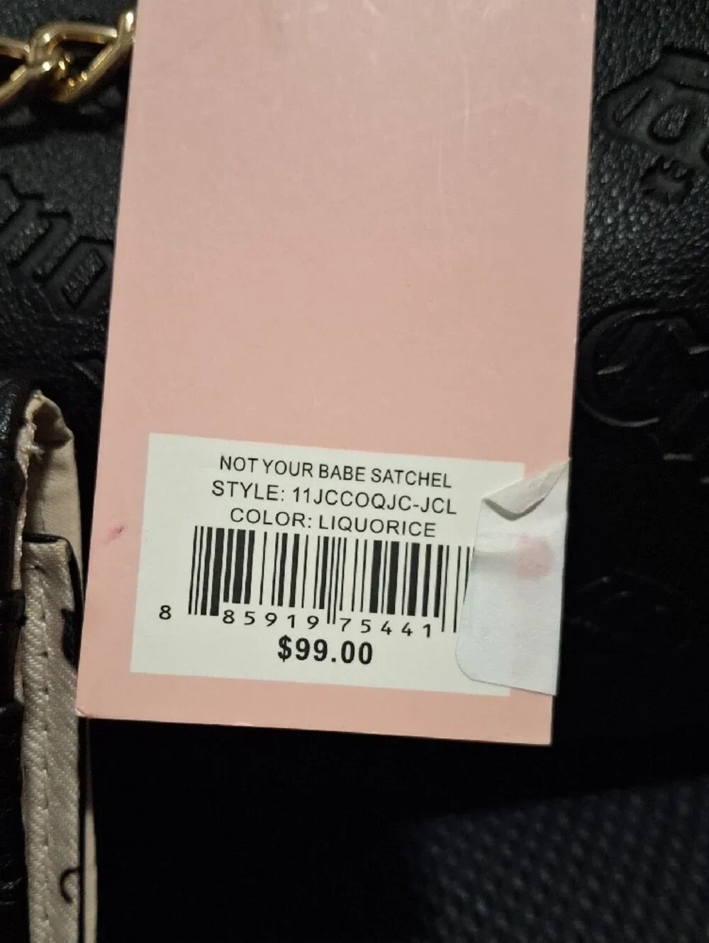 Juicy Couture Not Your Babe Satchel and Liquorice Wallet
